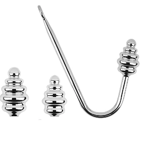 Anal Hooks Set Anal Ribbed GreatBenefit Hook Screw-in 8826 0916
